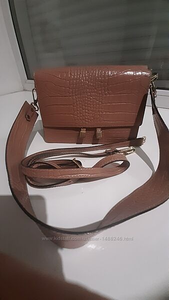Сумка кремового цвета Leather Country, Италия 