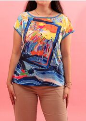 Футболка цветной принт Maloka, Португалия