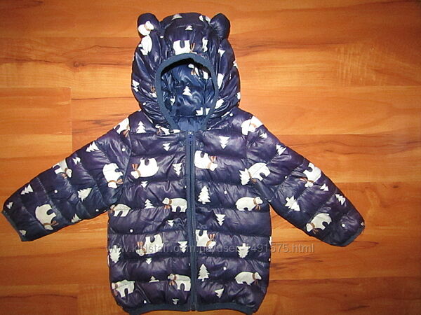 Фирменная курточка на холлофайбере для мальчика от 12 до18 месяцев . ТУРЦИЯ