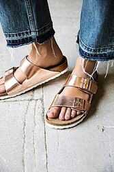 Сланцы birkenstock arizona metallic copper оригинал