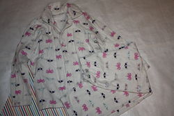 Милая байковая пижама ф. TU девочке р-128 8лет, отличное состояние