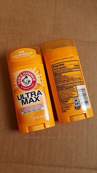 В наявності Arm Hammer UltraMax твердий дезодорант-антиперспірант для жінок