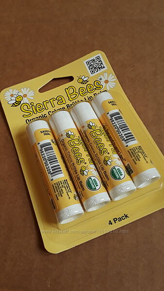 В наявності Sierra Bees, органічний бальзам для губ, крем-брюле iHerb