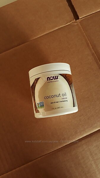 В наявності Solutions, Now Foods кокосова олія, масло 207мл Айхерб iherb