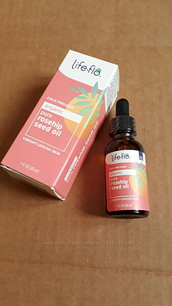 В наявності органічна олія насіння шипшини Life flo iHerb Айхерб