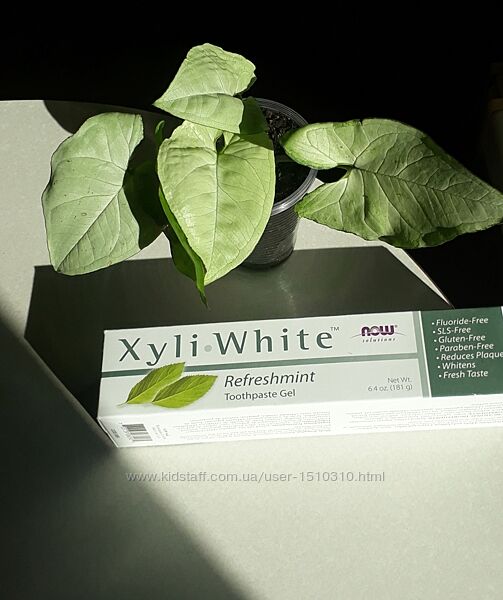 В наявності now foods solutions, xyliwhite, зубна паста у формі гелю Айхерб