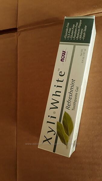 В наявності now foods solutions, xyliwhite, зубна паста у формі гелю Айхерб