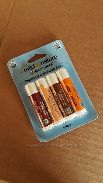 В наявності набір органічних бальзамів для 4шт Sierra Bees Айхерб iHerb 