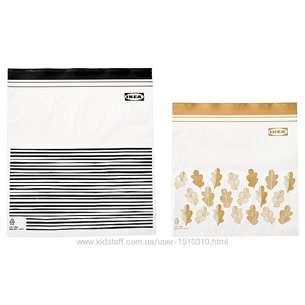 Пакети для зберігання заморозки продуктів обідів Икеа ikea ікая