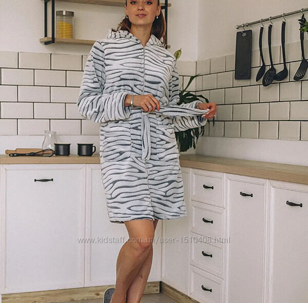 Теплий мякенький жіночий халатик 52 р