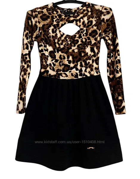 Сукня з леопардовим принтом