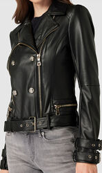 Шкіряна куртка косуха guess black з Spain, S