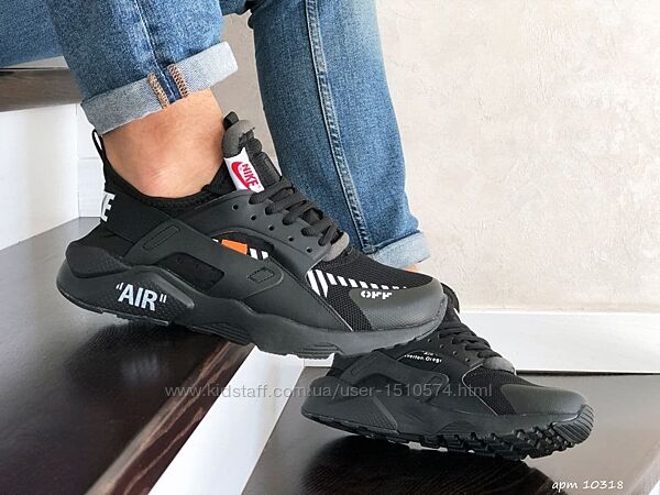 р.44 Кроссовки Nike Air Huarache черно/белые KS 10318