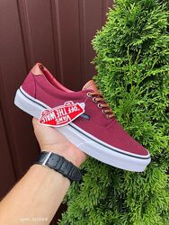 р.36-44.5.  Стильные кеды Vans бордово/коричневые  KS 10564