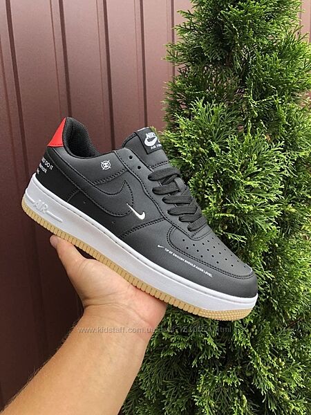р.36  Стильные кроссовки Nike Air Force бело/черно/красные KS 10647