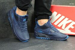 р.41-45.  Мужские кроссовки Nike Air Max 90 Ultra Mid синие KS 565