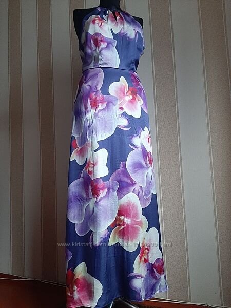 Платье в пол, длинное, летнее.