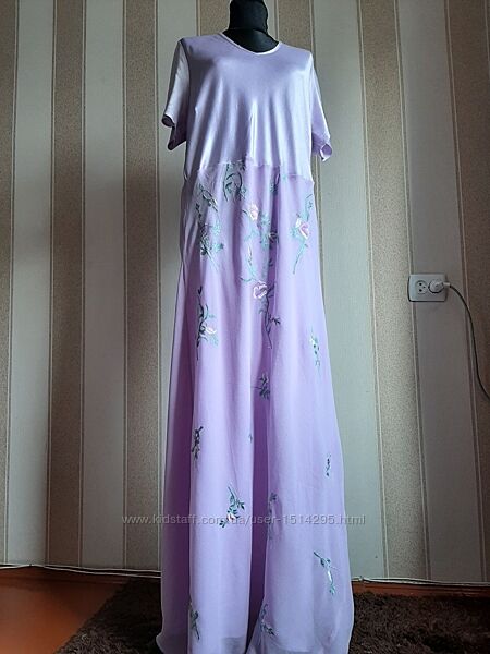 Платье в пол, летнее, макси, длинное.