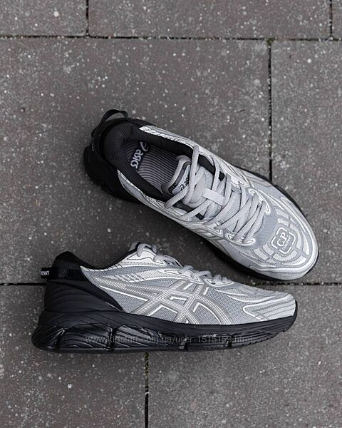 p.43, 45  Asics Gel-Quantum x C. P. Company 360 Grey Black  AS020