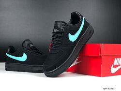 p.41-46  Nike Air Force 1 Low Tiffany & Co чорно/мятні  KS 12551