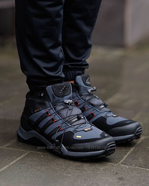 p.41-46  Adidas Terrex Fast R Mid Gore-Tex Black Blue  AD116