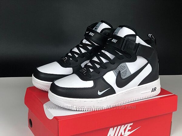 p.42-46  Nike Air Force 1 чорно/білізима  KS 12626