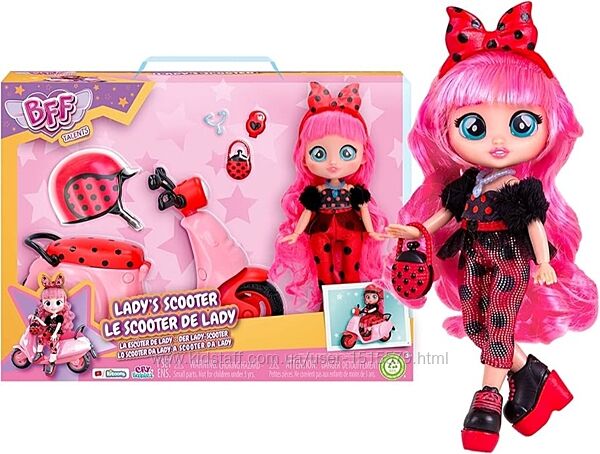 Нова лялька Cry Babies BFF Lady´s Scooter Край бебі Скутер леді Оригін