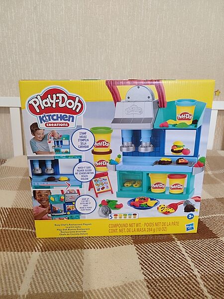 Новий набір для творчості Play Doh Restaurant Ресторан Шеф кухар Оригінал