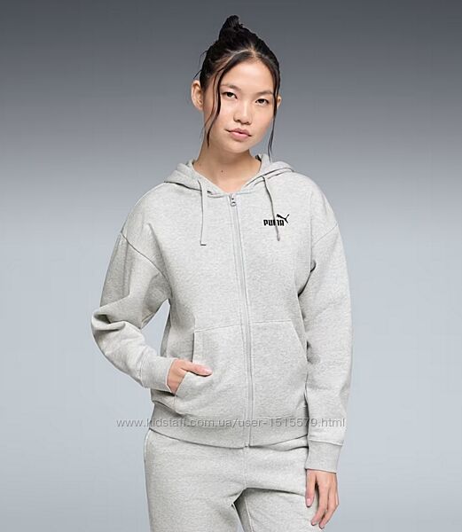Нове жіноче худі на замку Puma Essentials Оригінал США Розмір M фліс