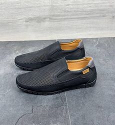 Мокасини літні, levis. 40-45 розмір, повномірні, шкіра натуральна, лофери
