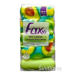 Туалетне мило fax экопак яблуко і авокадо 5 х 70г. , тверде