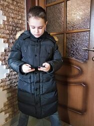 Зимова куртка пальто на хутрі  для  хлопчика. Grace.