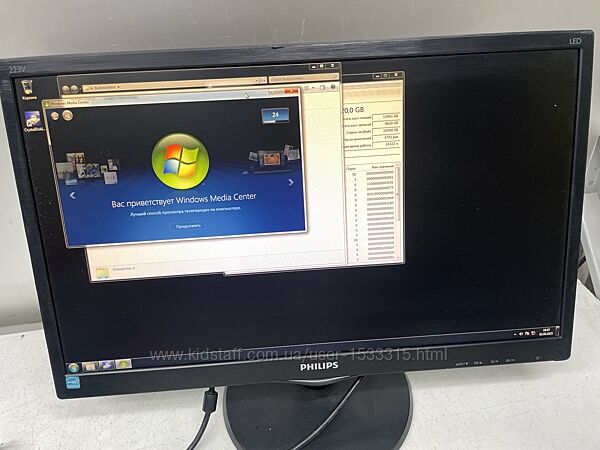 Монитор LED 21.5 Philips 223V5L, FullHD, 1920 x 1080, 5 мс, 169, VGA DVI