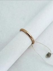 Обручальное серебряное кольцо с позолотой 