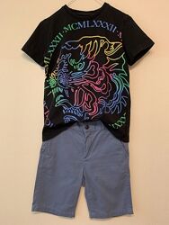 Мальчиковые шорты/футболка , хлопок, на 8-9лет/ рост 130-134см