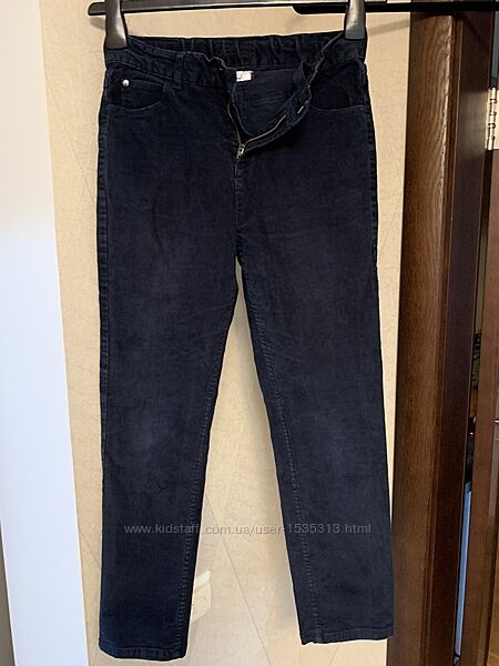 Мальчиковые штаны хлопок  микровельвет рост 152/12 лет