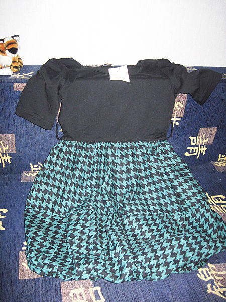 Платье хлопковое юбка в узоры
