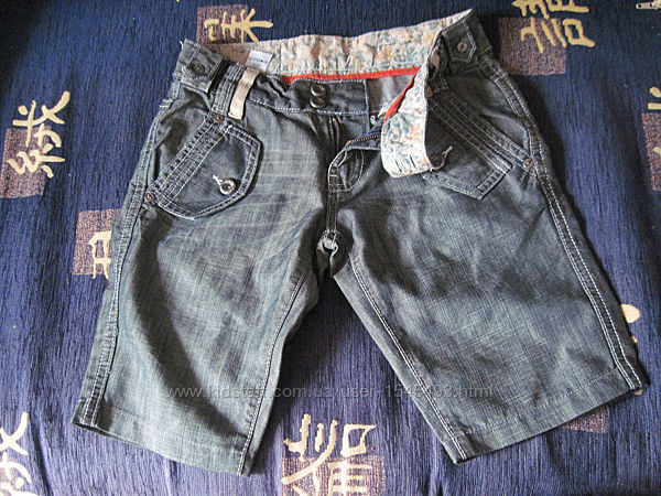 Шорты джинсовые серые тонкие