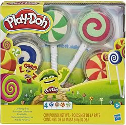 Игровой набор Play-Doh Lollipop. Баночки с пластилином в форме леденца