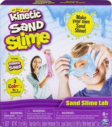 Kinetic Sand Набор для изготовления слайма Кинетический песок Slime Lab