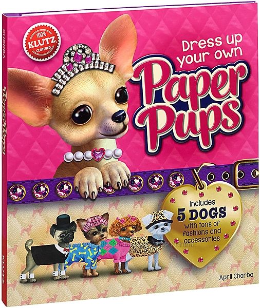 Набор для творчества Одень Собачку Klutz Dress Up Your Own Paper Pups