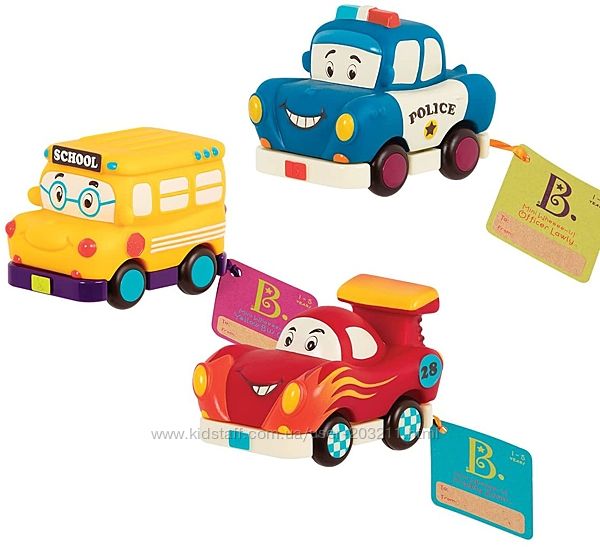 Игровой набор Battat Забавный автопарк B. toys by Battat - Mini Pull-Back V