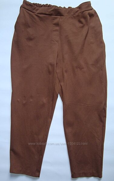 Женские брюки штаны спортивные Жиночі коричневі штани з еластану 46/XXL/54