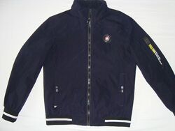 Куртка з капюшоном Panda темно-синій бомбер для хлопця  на 12-14 лет, 48-50