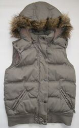 Винтажный жилет Fat Face теплый 42 - 44 размер, с капюшоном. Капюшон отстёг