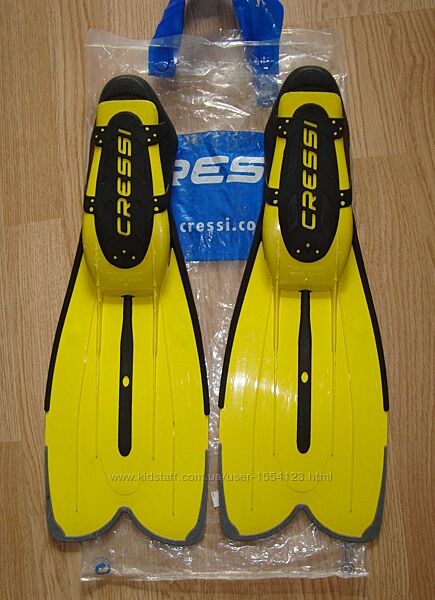 Ласти Дітячі Cressi Kids Agua Fins yellow UK Size 2.4-3.5 EU 35-36