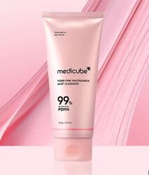 Пінка для вмивання з ПДРН medicube PDRN Pink Niacinamide Whip Cleanser