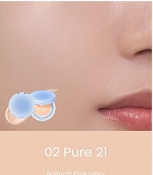 rom&nd Bare Water Cushion  легкий зволожуючий кушон 02 Pure 21