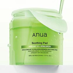 ANUA Azelaic 10 Hyaluron Redness Soothing Pad  тонер-пади проти почервонін
