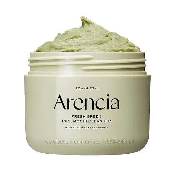 Очищувальний засіб із зеленим чаєм Arencia Fresh Green Rice Mochi Cleanser 